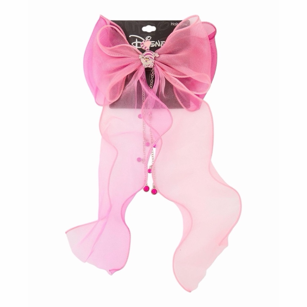 NEW Disney Alice In Wonderland Cheshire Cat Organza Hair Bow
